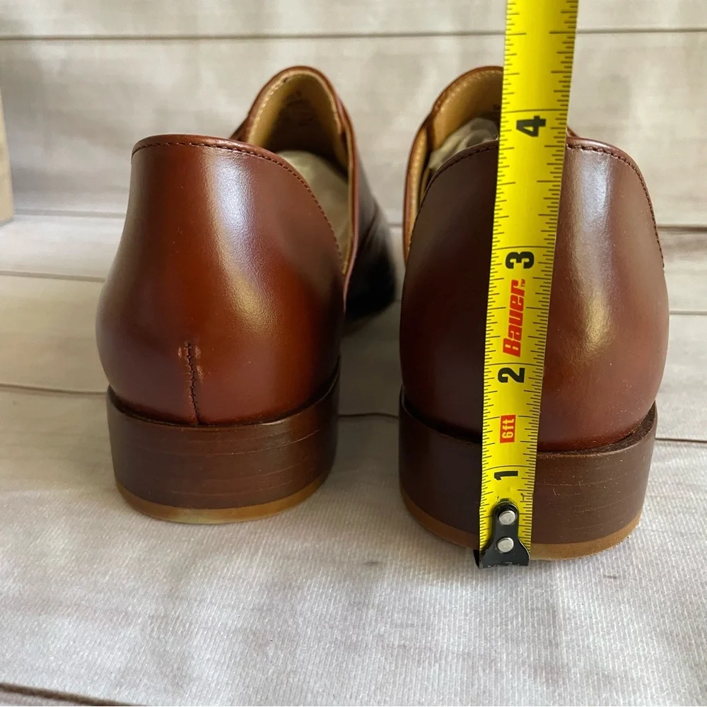 Nisolo Emma d'Orsay Oxford Loafers Shoes Women’s Size 9 Brandy Slip On - Picture 10 of 15